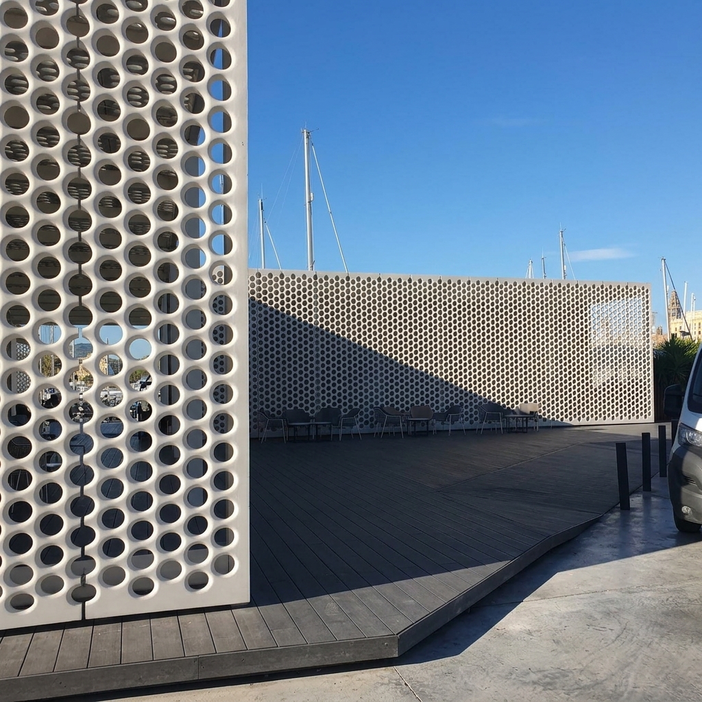 Elemento prefabricado UHPC de alta complejidad